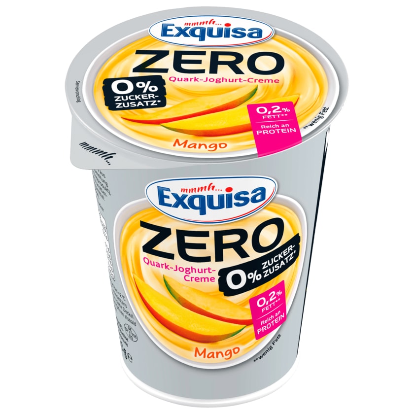 Exquisa Zero Quark-Joghurt-Creme Mango 400g